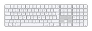 Magic Keyboard With Touch Id And Numeric Keypad For Apple Silicon - White - Qwerty Int''l (mxk73n/a)