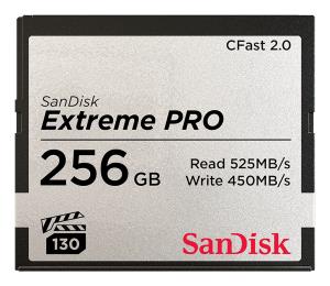 SanDisk Extreme Pro Cfast 2.0 Memory Card 256GB - 525mb/s Read Speed