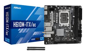 Motherboard H610m-itx/ac LGA1700 Intel H610 2 X Ddr4 USB 3.2 SATA 3 7.1ch Hd Audio Mitx